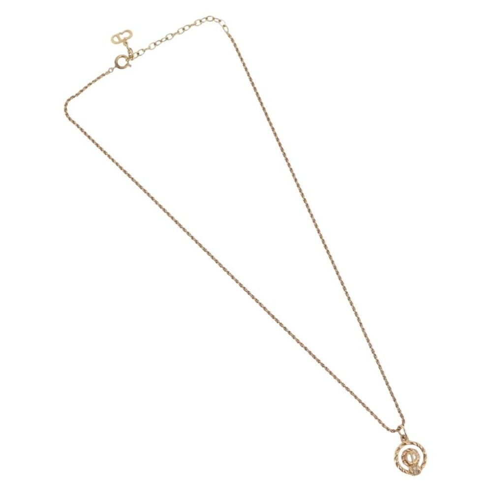 Christian Dior CD Pendant Gold-plated